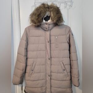 Abercrombie & Fitch Kids Beige Puffer Jacket